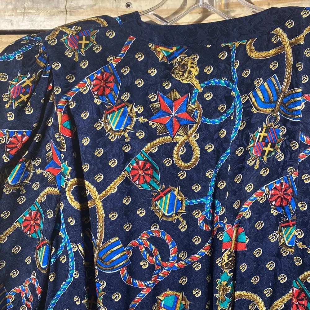 Vintage Diane Fres 💯 silk dress  Size M/L - Picture 8 of 9